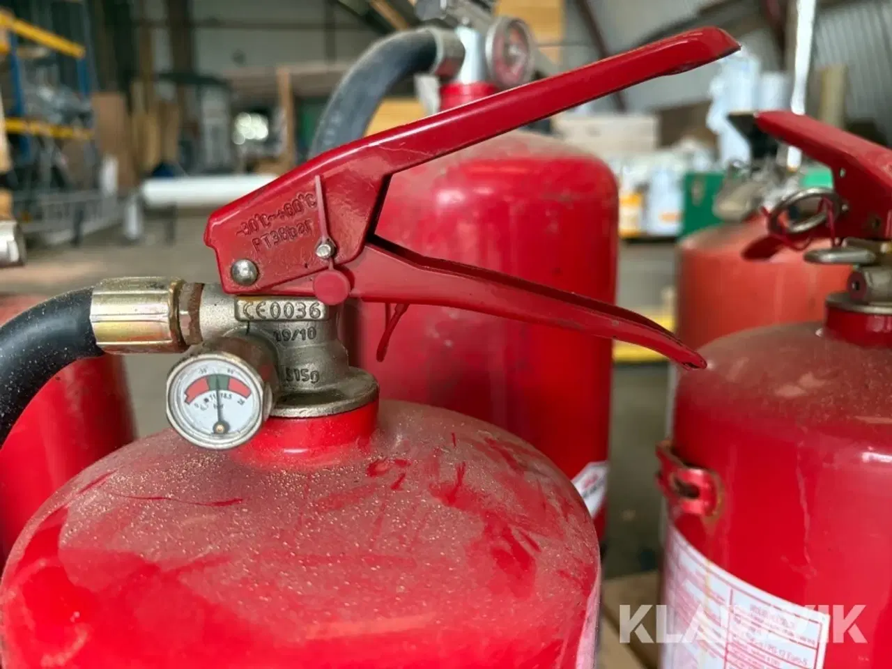 Billede 7 - Blandet lot pulverslukkere Dansk brandteknik 6 styk