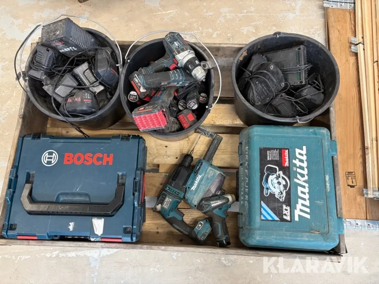 Billede 3 - Assorteret håndværktøj Bosch/Makita - 1 palle