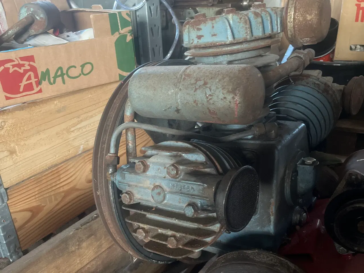 Billede 1 - Stenhøj 3 cylinder kompressor 