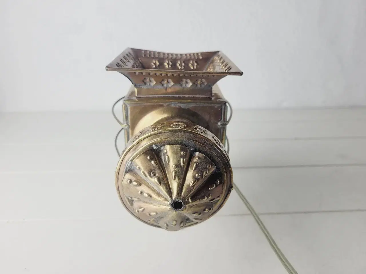 Billede 3 - ⭐️- Vintage Messing Væglampe / vognlampe
