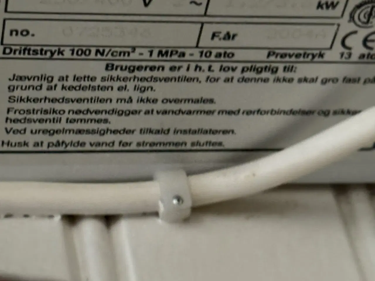 Billede 2 - Metro Therm El-Vandvarmer 30 liter