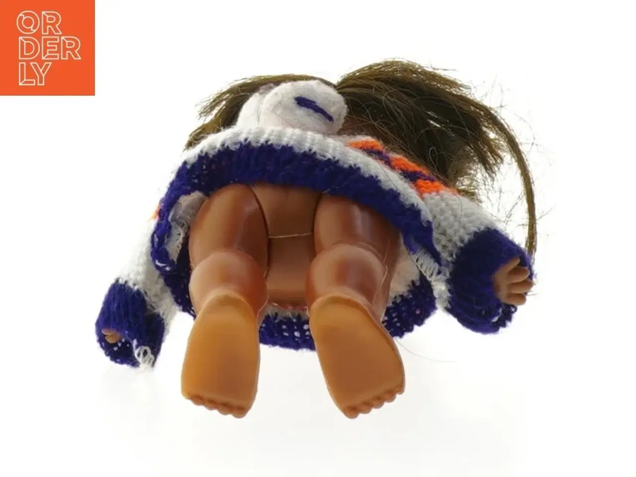 Billede 5 - Lille dukke med stribet sweater (str. 16 cm)