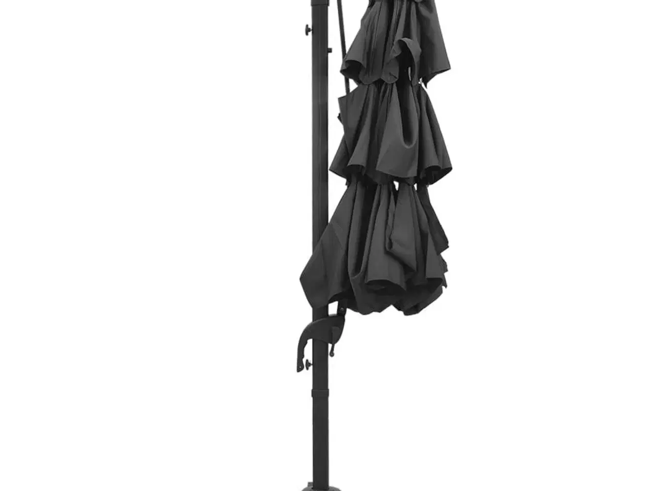 Billede 4 - Parasol 3x3 m aluminiumsstang 4 niveauer antracitgrå