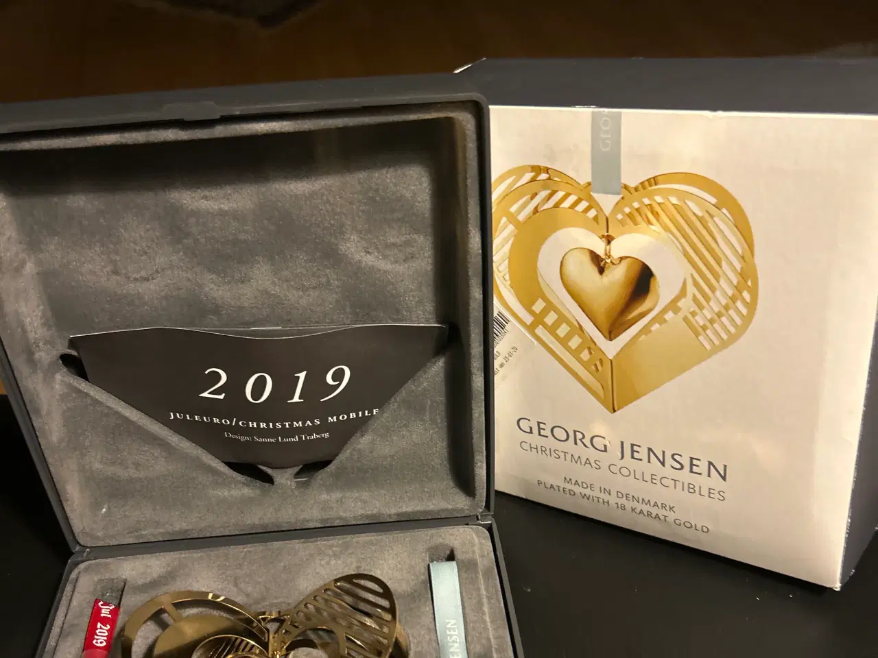 Billede 5 - George Jensen uro 2019  hjerte med pap omslag  nyt