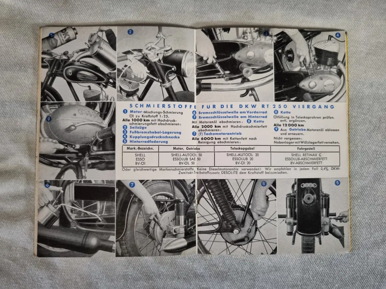 Billede 3 - DKW RT250 instruktionsbog