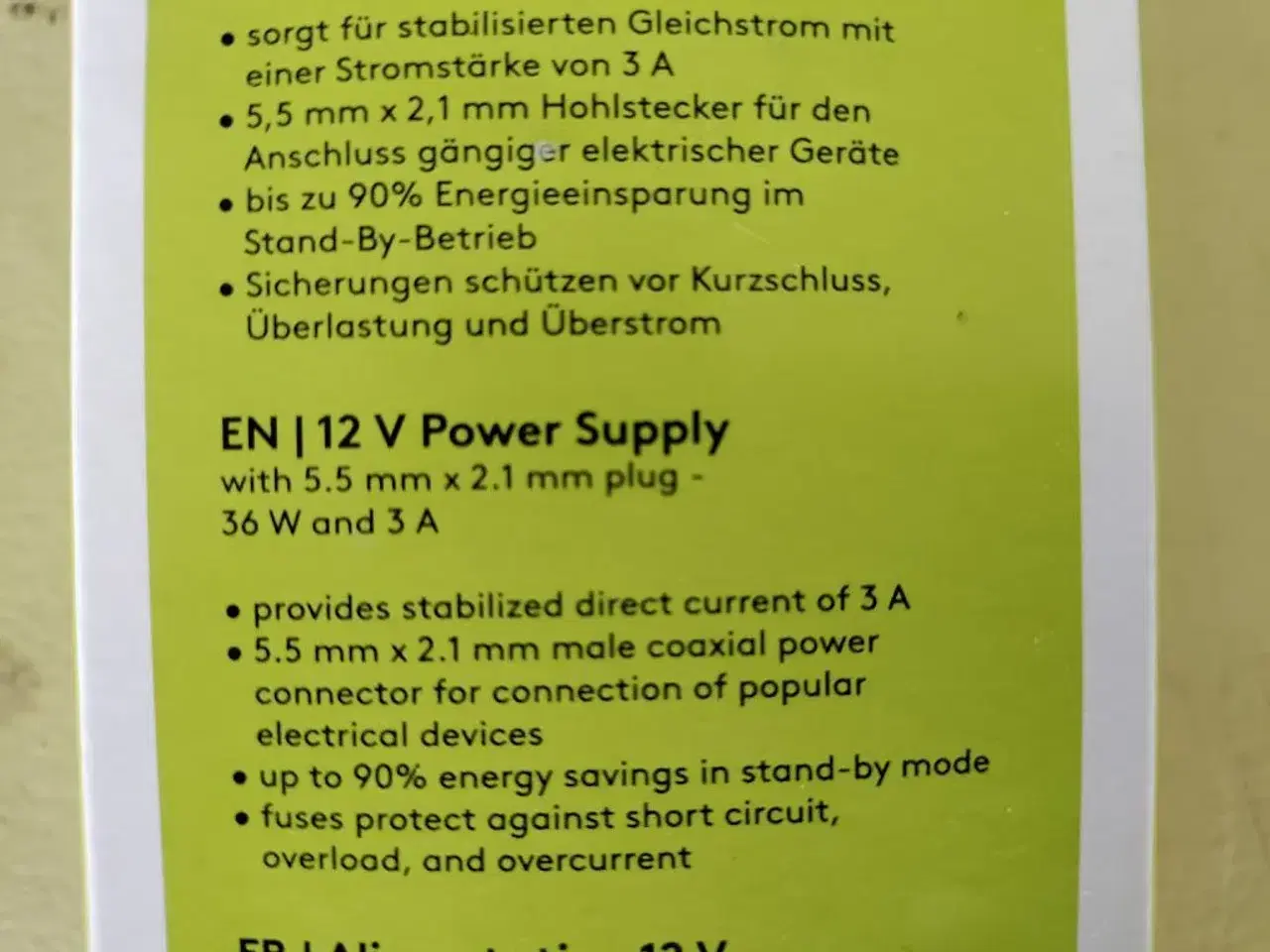 Billede 3 - Elektronisk strømforsyning 12V/3A