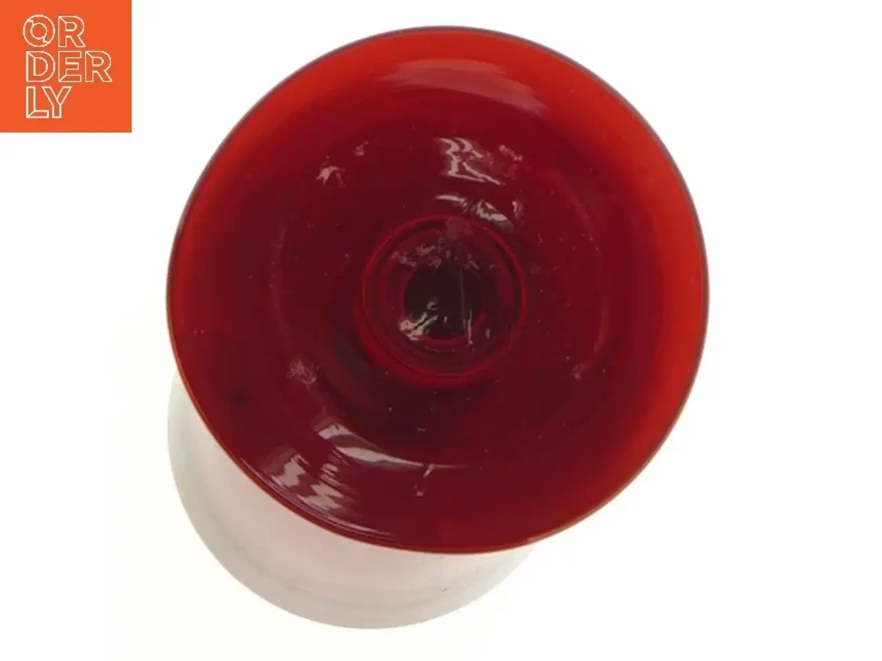 Billede 5 - Rødt champagne glas (str. 18 cm)