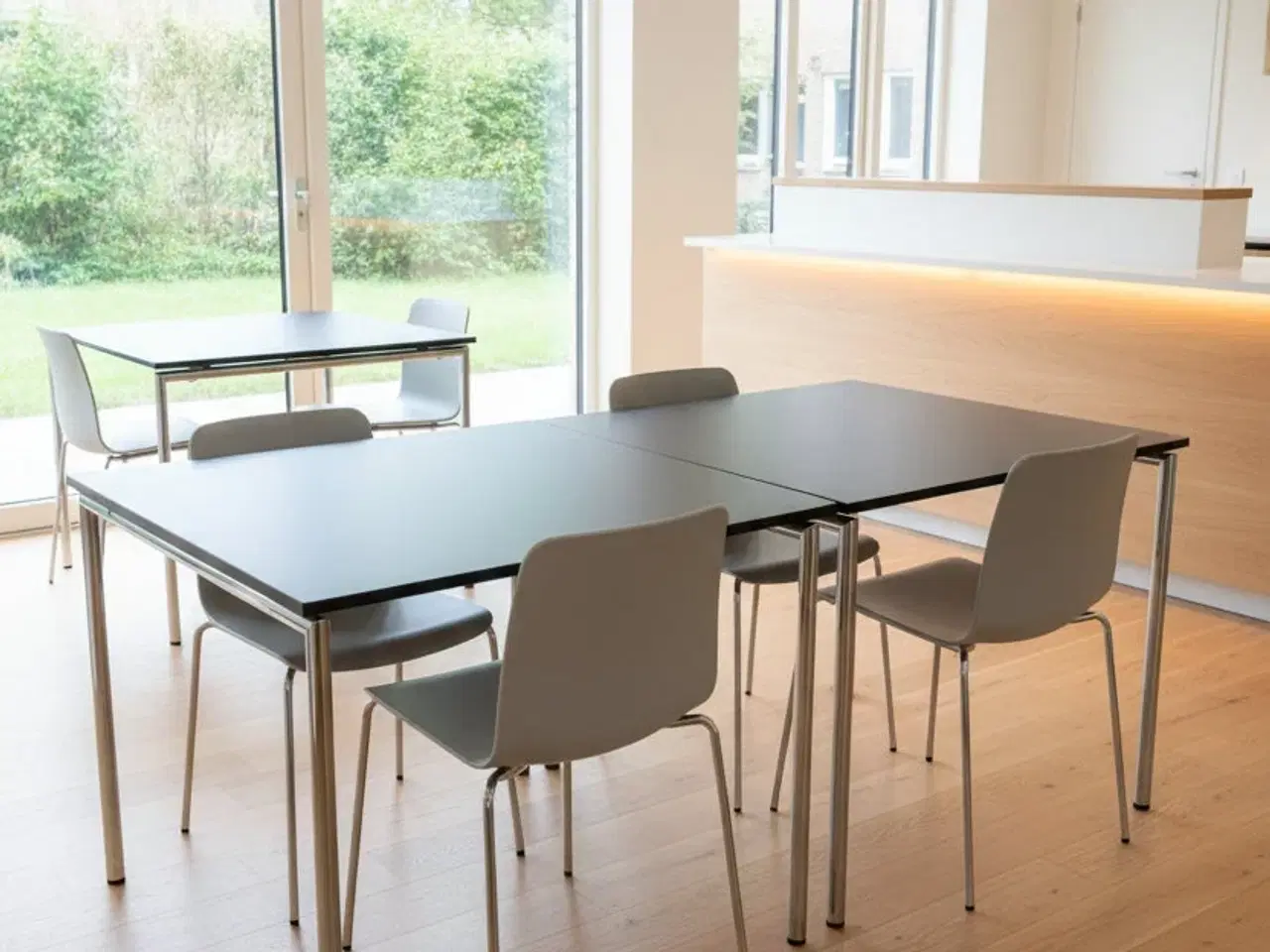 Billede 2 - Four Design Klapbord – Mørkegrå/Krom Stel 140x90