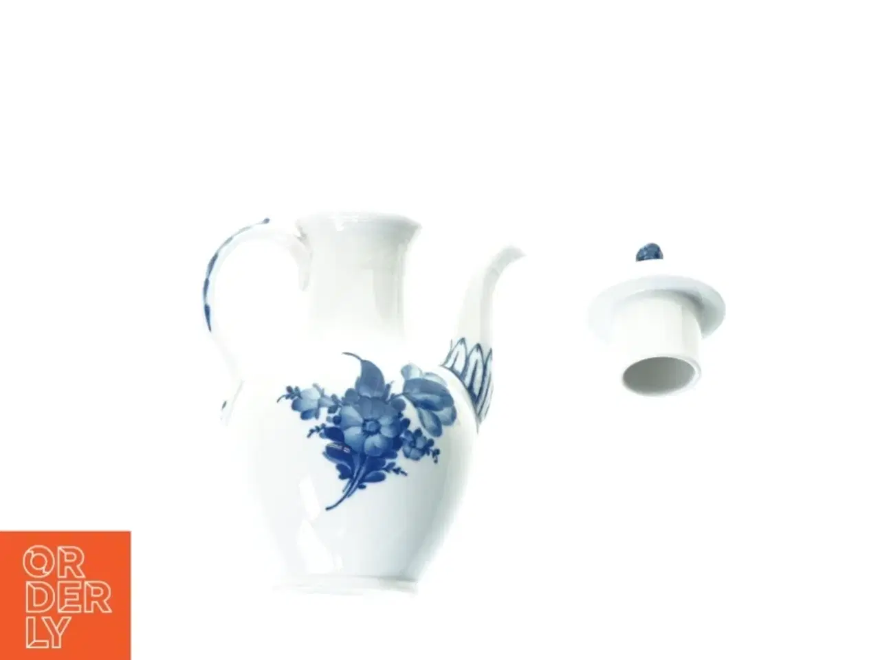 Billede 2 - Blå Blomst, Kaffekande nr. 10/8034 fra Royal Copenhagen (str. 21 x 11 cm)