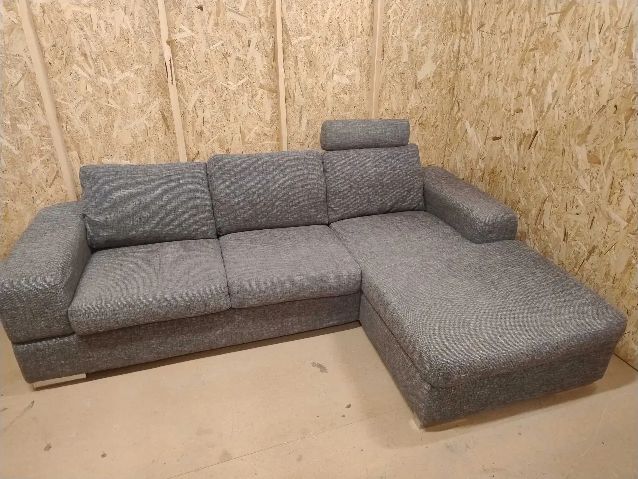 Billede 1 - 3-pers sofa med chaiselong 