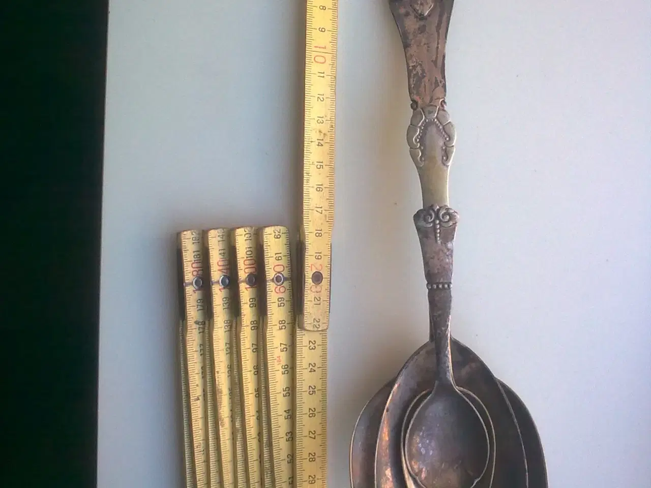 Billede 7 - KÆMPE sølvplet Kartoffel suppe ske SJOV