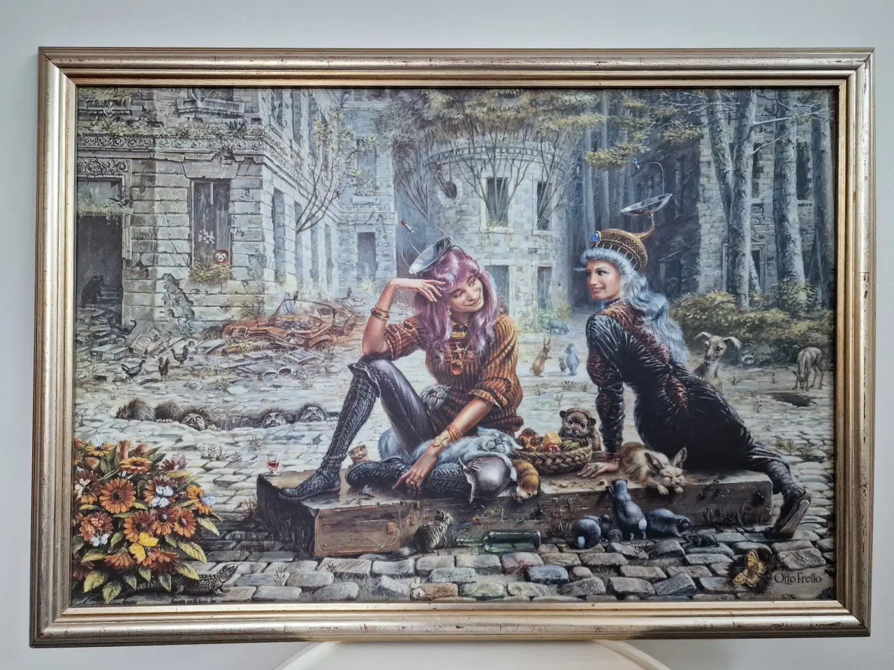 Billede 6 - Et par skønne indrammet Otto Frellos print.