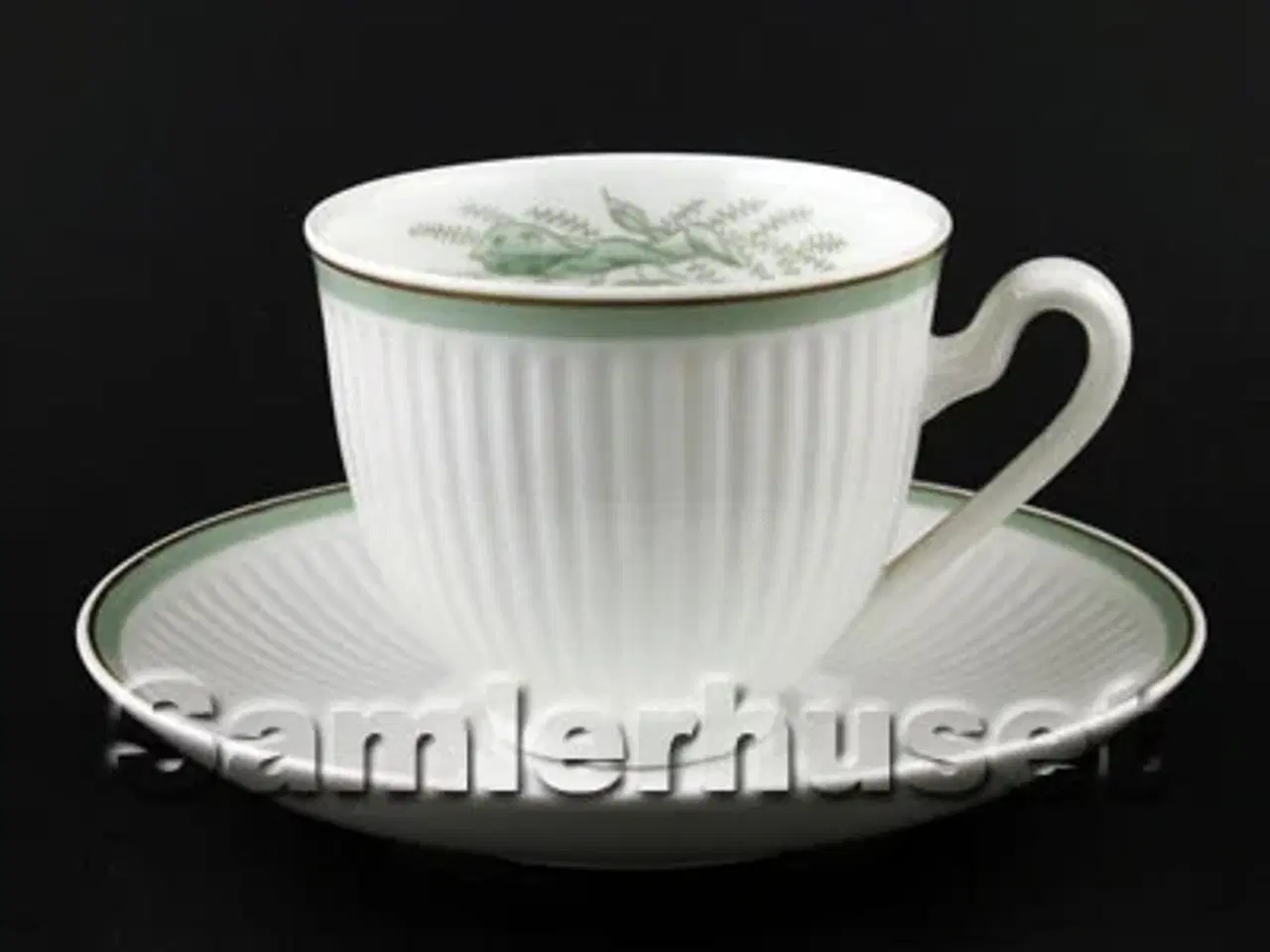 Billede 1 - Grøn Melodi Kaffekop 6½x7½ cm.