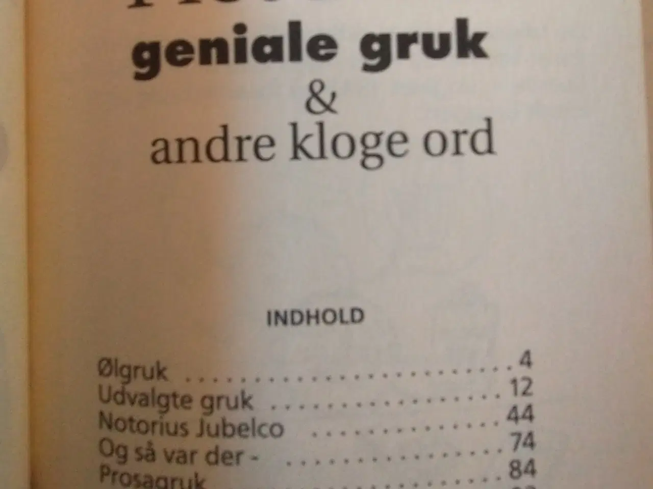 Billede 3 - Geniale gruk & andre kloge ord. Af Piet Hein