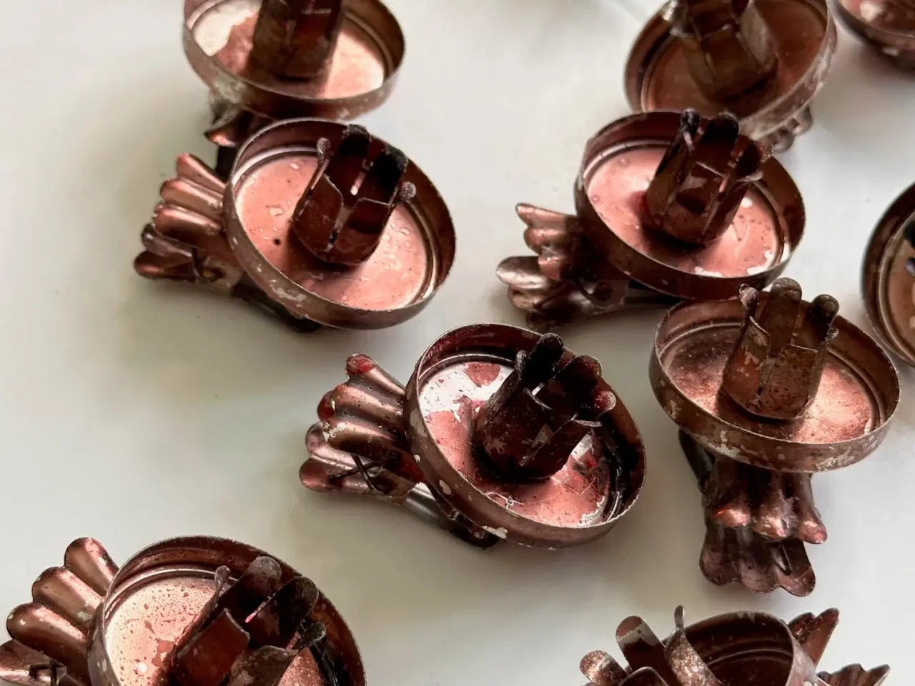 Billede 4 - Lyseholdere m klemme, 11 stk samlet