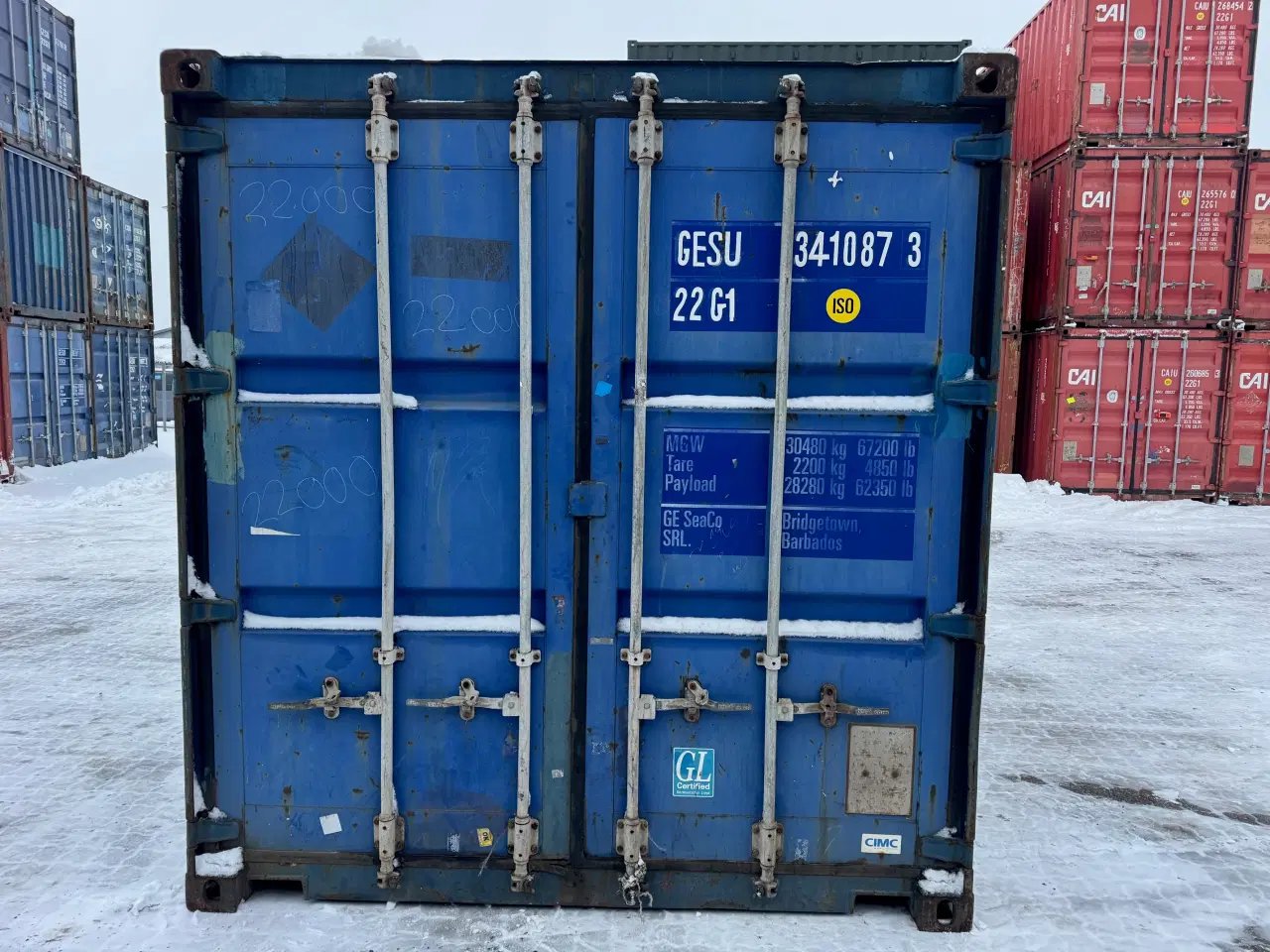 Billede 2 - Brugt 20 fods Isoleret Container-ID: GESU 341087-3