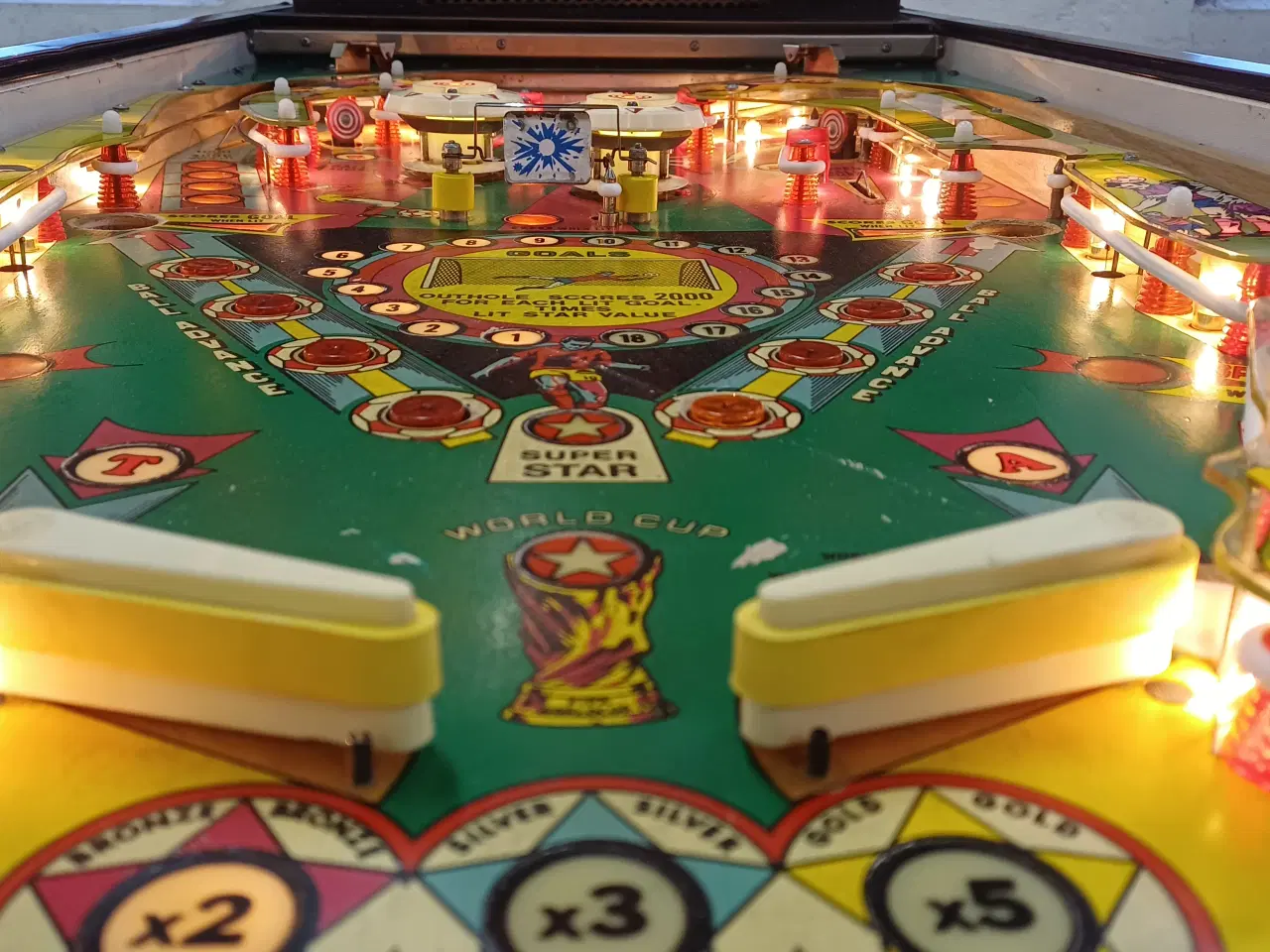 Billede 10 - Nyistandsat flippermaskine - Williams World Cup