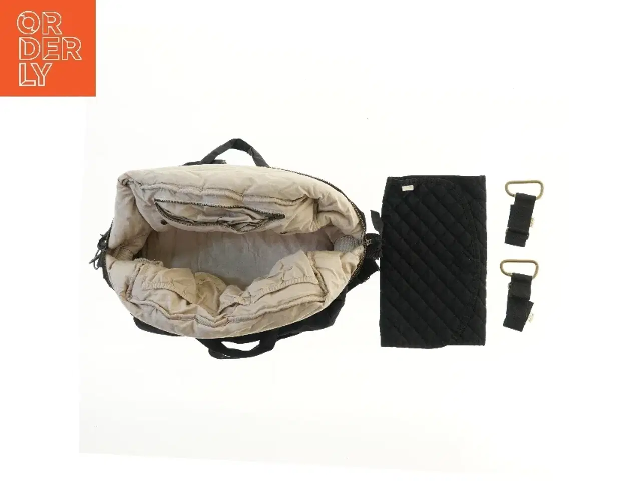 Billede 2 - Stor sort pusletaske fra Konges Sløjd (str. 45x28 cm)