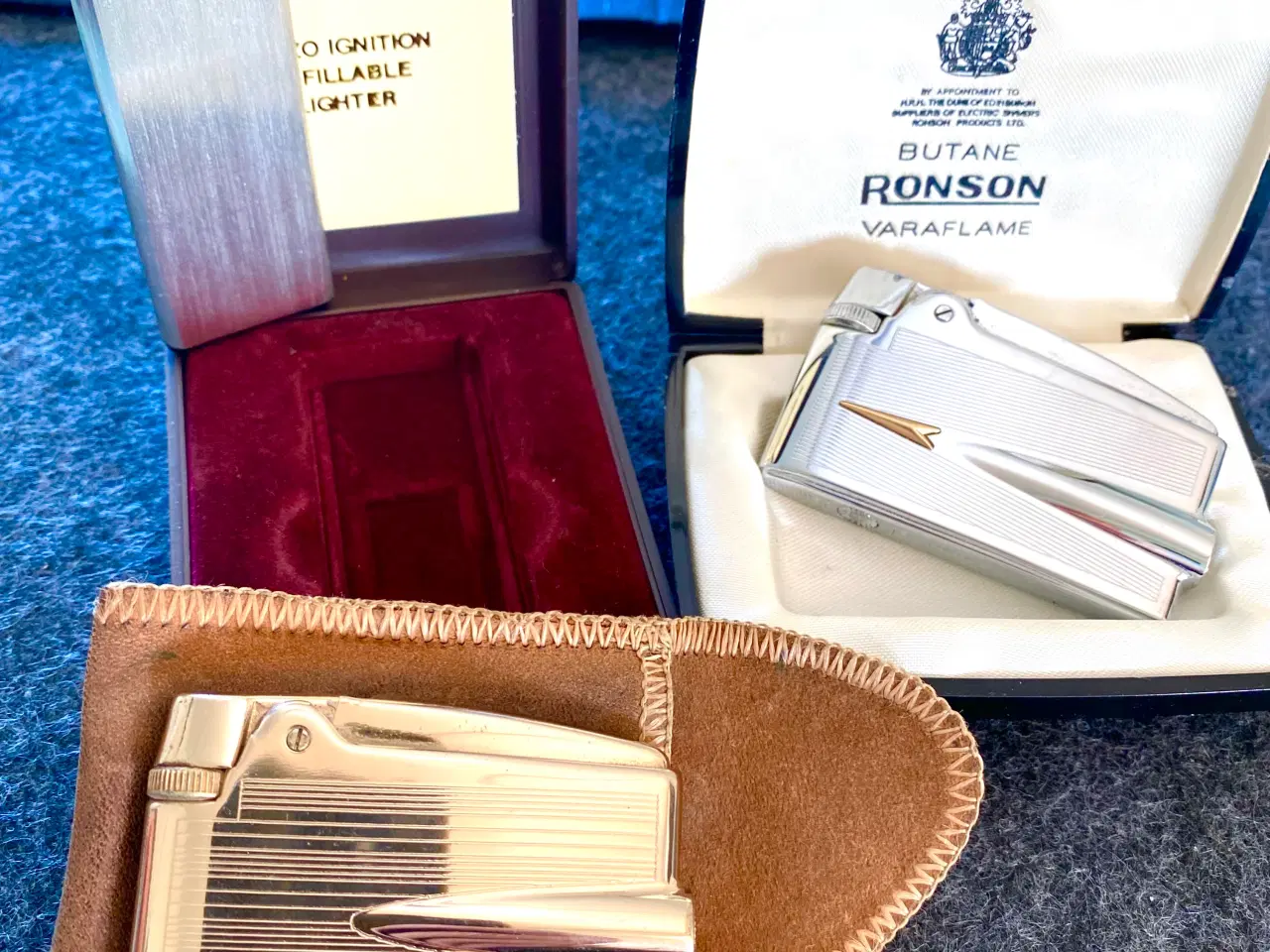 Billede 2 - 2 x Ronson Varaflame Lighter + 1 Hadson Electra