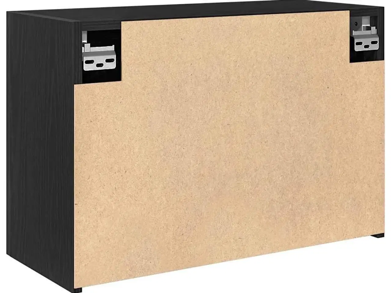 Billede 7 - Væghængt badeværelsesskab 60x25x40 cm konstrueret træ sort