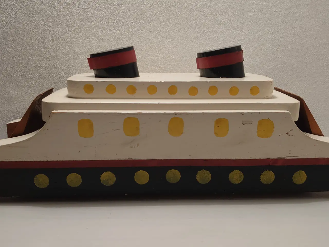 Billede 1 - Vintage træ færge. Hukit? Ca. 1970.L 45cm.