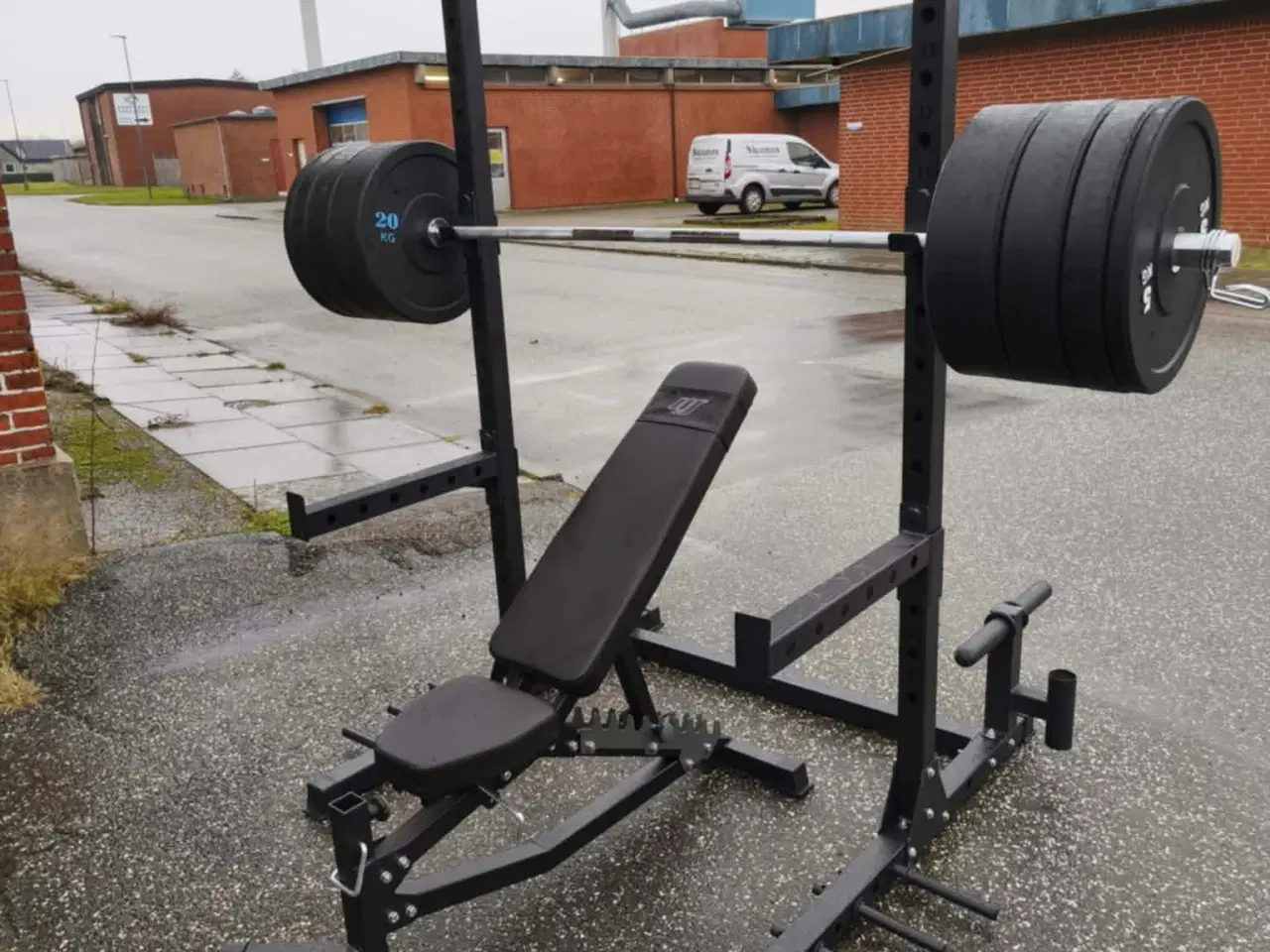 Billede 6 - Komplet Squat Rack Sæt 100kg – Bænk, Ol Stang