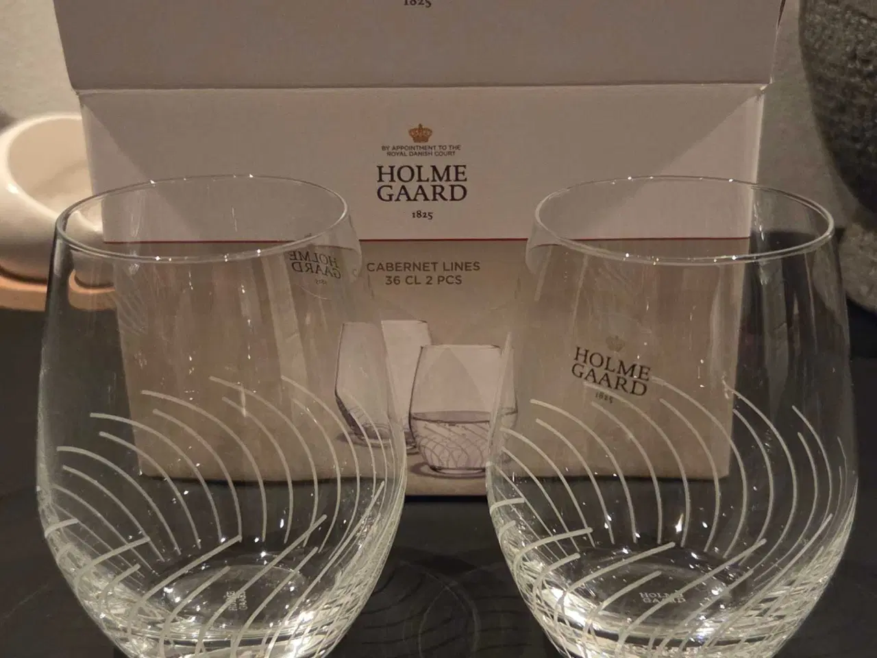 Billede 1 - Vandglas fra Holmegaard 