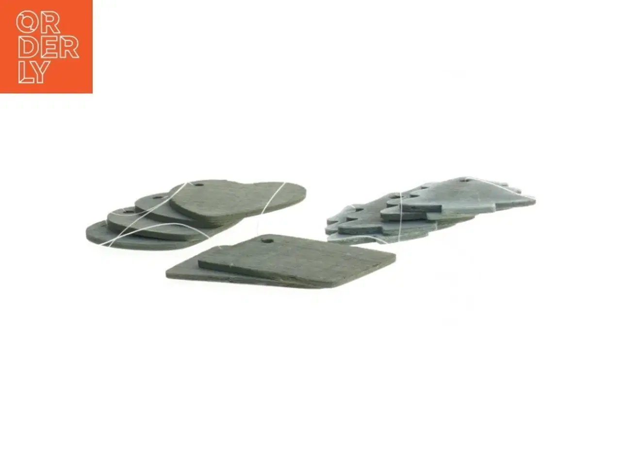 Billede 2 - Junepynt/gavemærker i grøn (str. 7 cm)