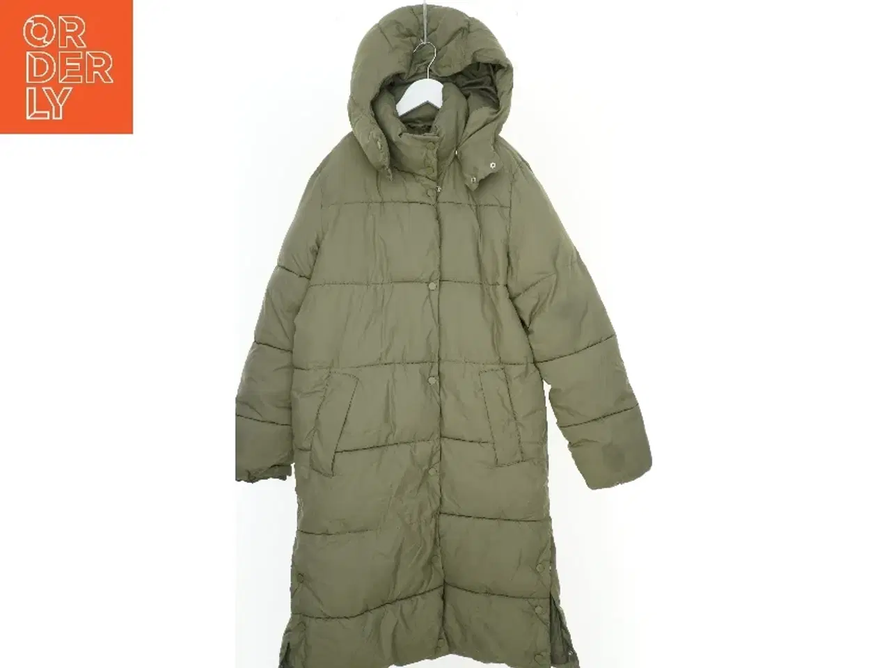 Billede 1 - Lang vinterjakke med hætte fra H&M (str. 170)