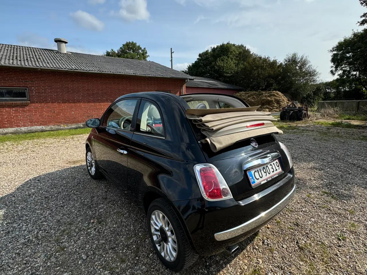 Billede 2 - NYSYNET FIAT 500C 1.2, LAV KM, FRA 2014