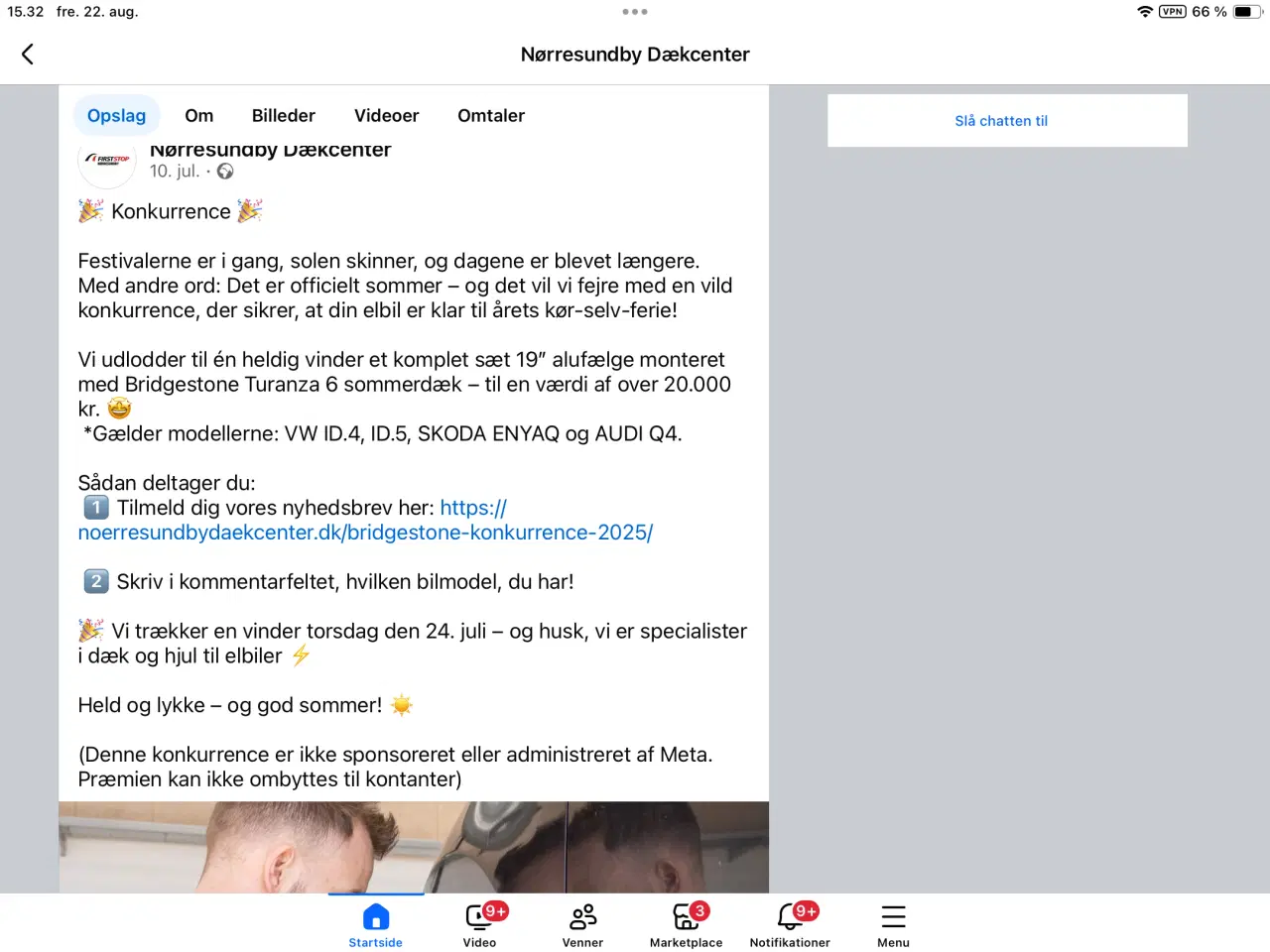 Billede 4 - Nye 19” Alufælge med nye dæk