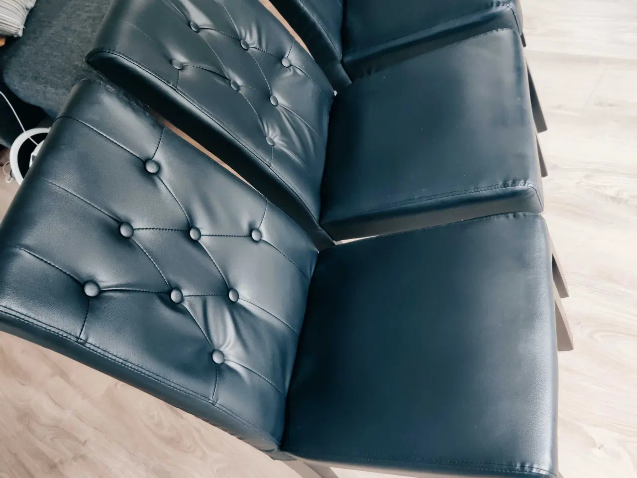 Billede 3 - 6 spisebordsstole (sort)