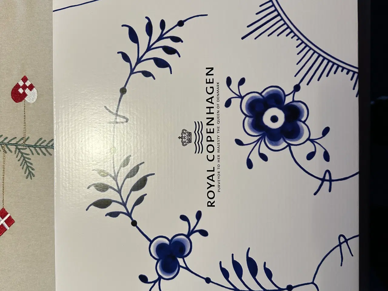 Billede 3 - Royal Copenhagen Riflet Blå Mega Fad, 36,5 cm. 