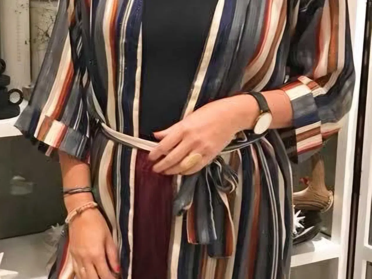 Billede 1 - YAS stribet kimono 