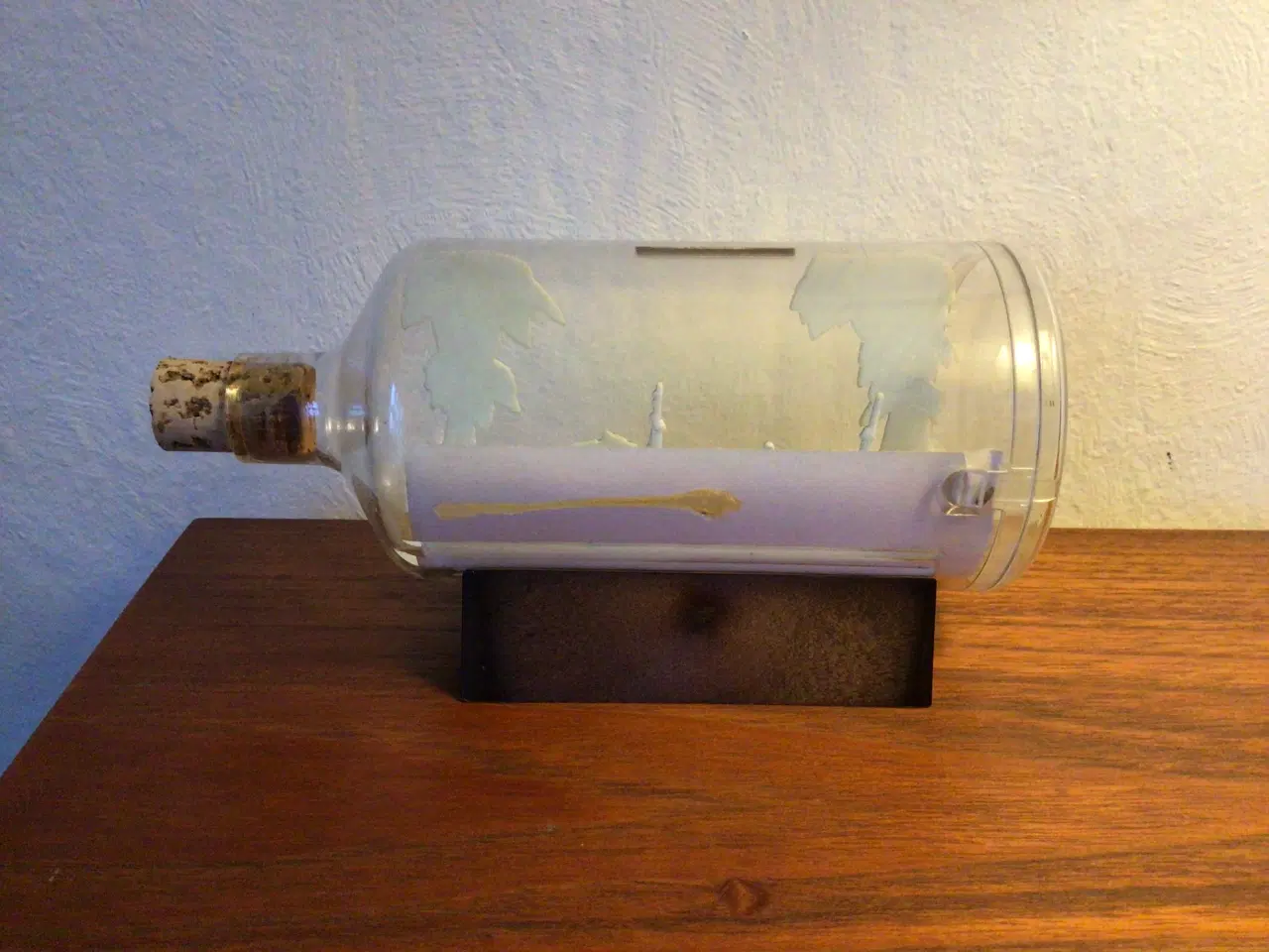 Billede 6 - Tintin sparebøsse flaskepost