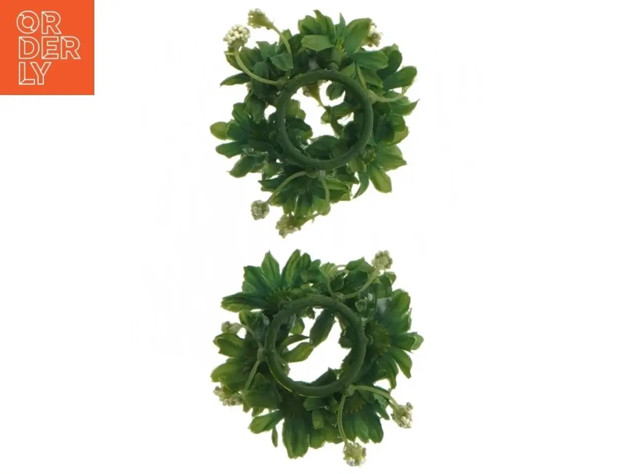 Billede 7 - Miniature grønne kranse (str. Ø 3 cm. 2 styk)