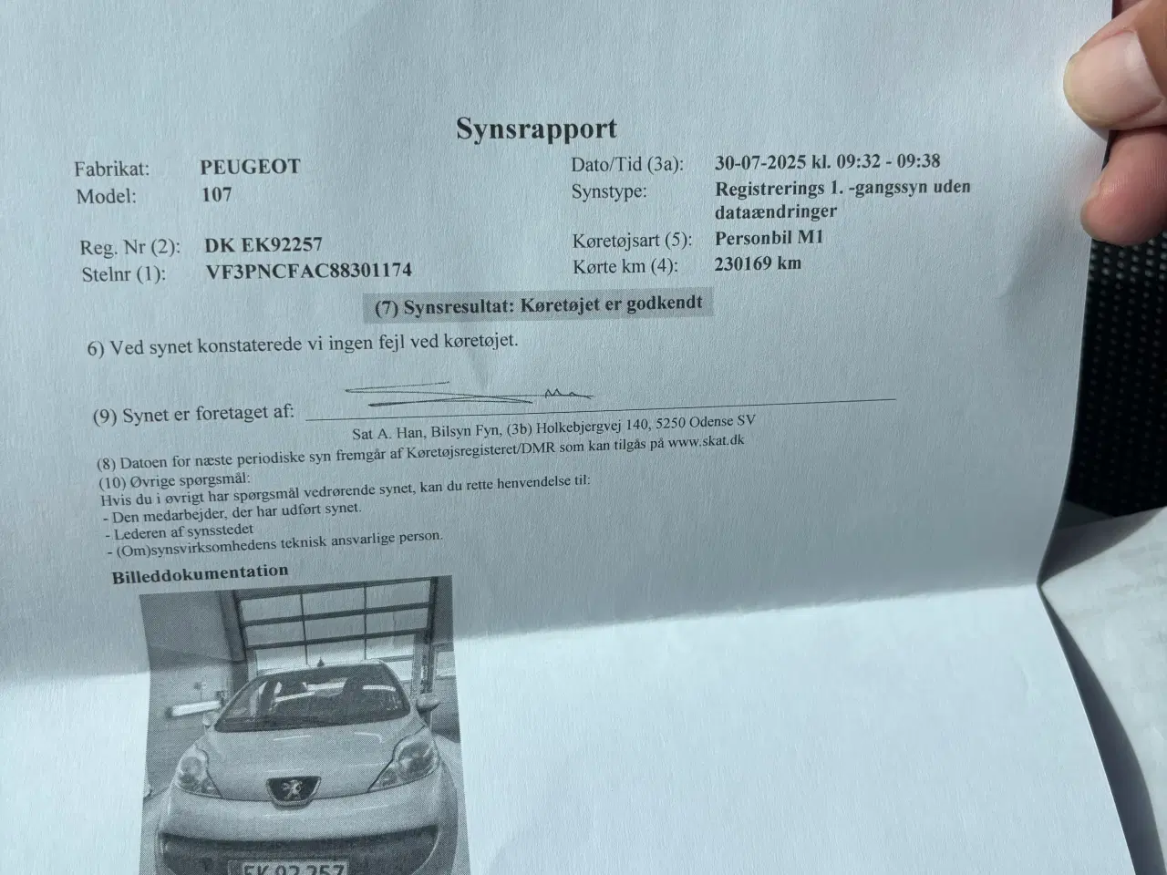 Billede 5 - Økonomisk bil Peugeot 107 nys.
