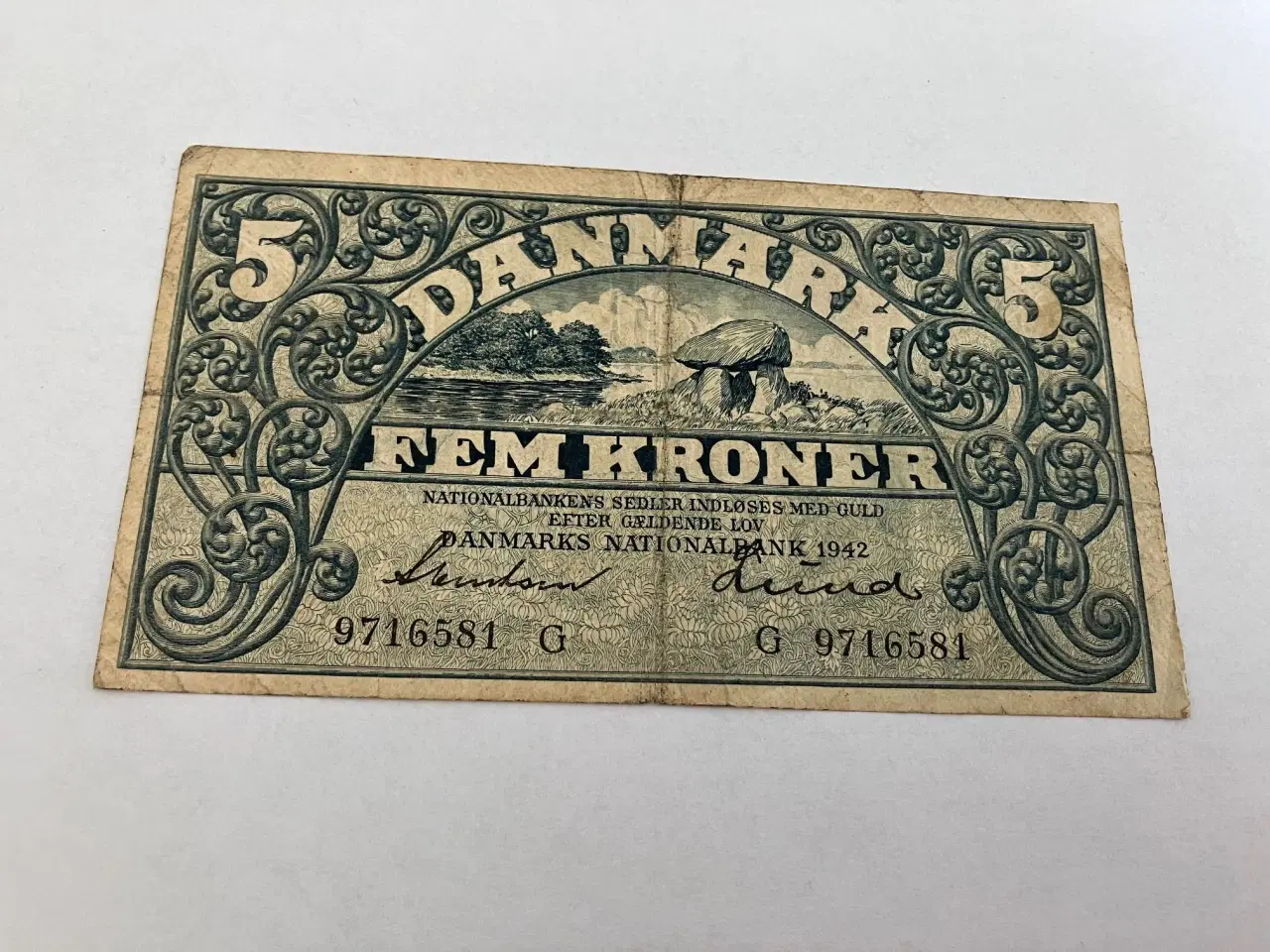 Billede 1 - 5 Kroner 1942 G