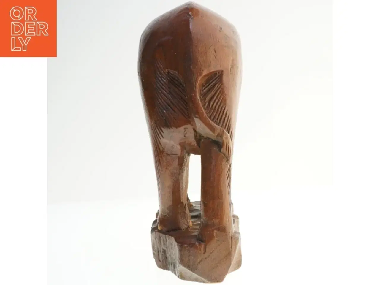 Billede 2 - Træskulptur af elefanter (str. 31x27 cm)