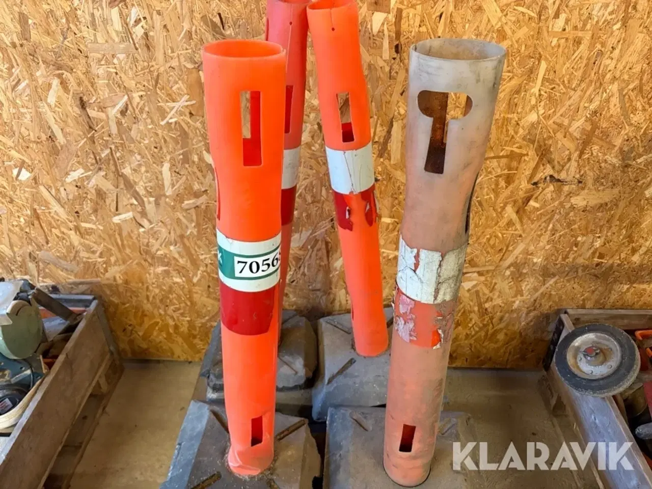 Billede 5 - Afspærringsstolper/betonfødder