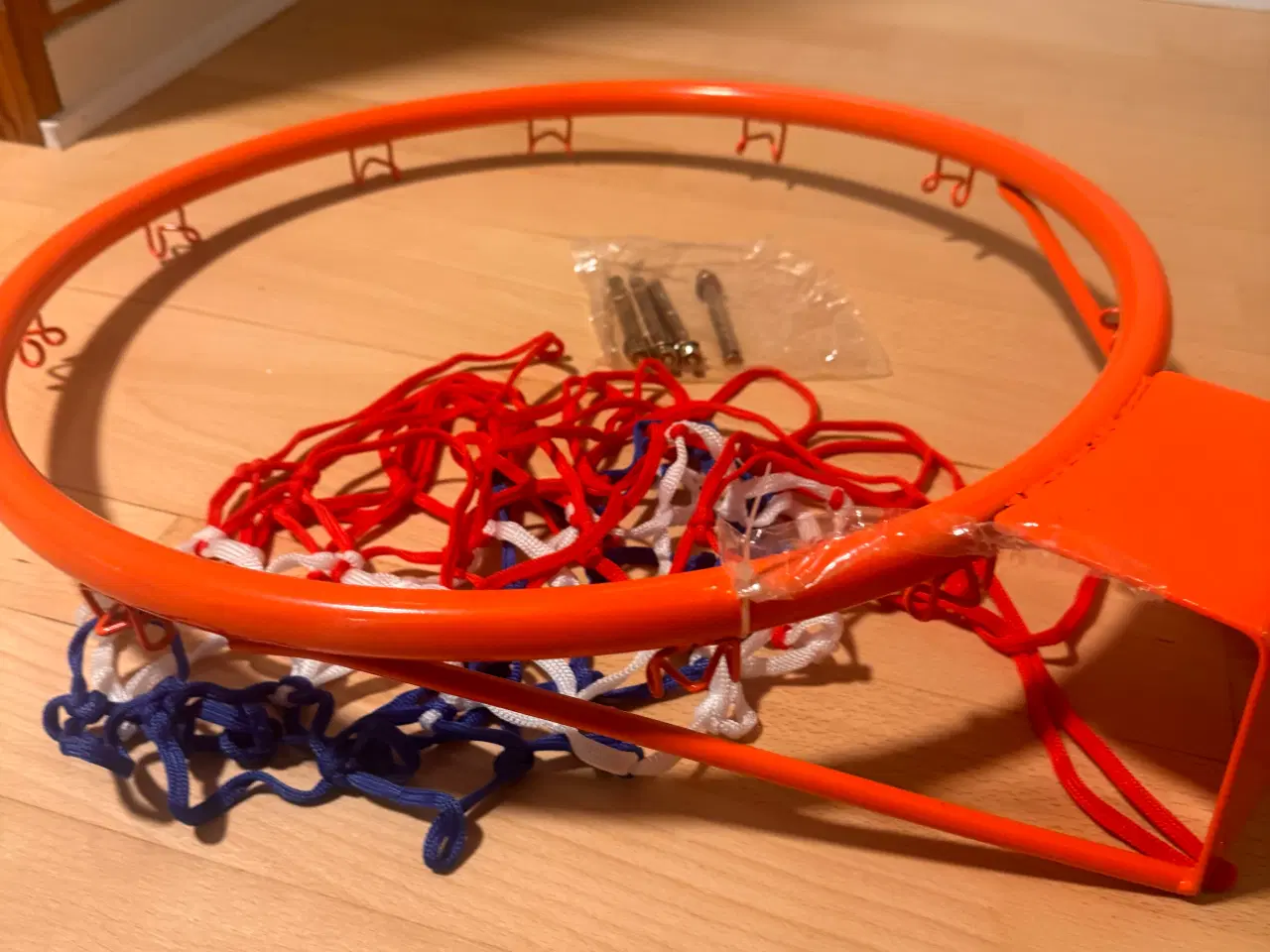 Billede 2 - Basketball Hoop Med Orange Metal Ring Med Net