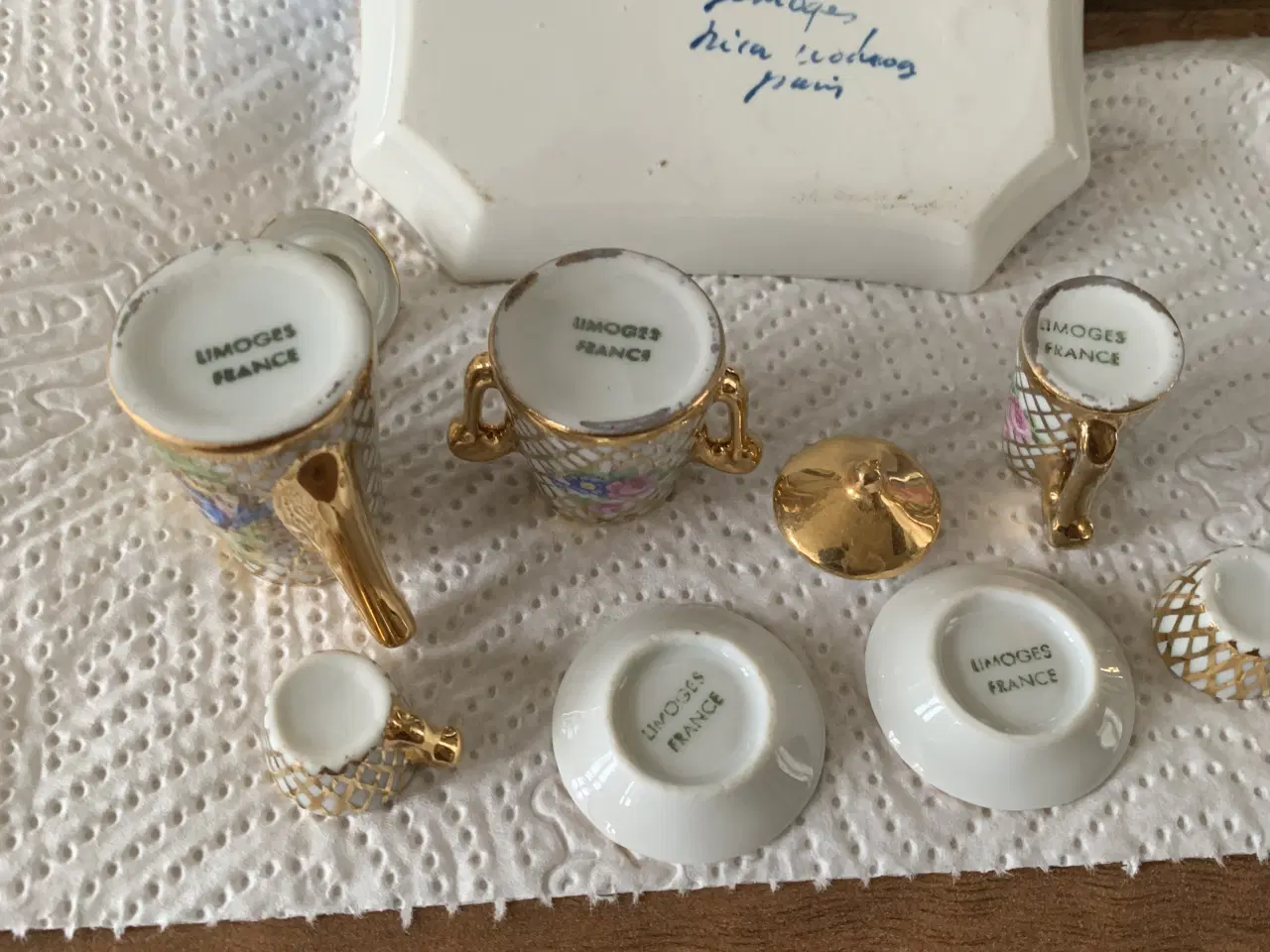 Billede 3 - Miniature kaffesæt limoges porcelæn