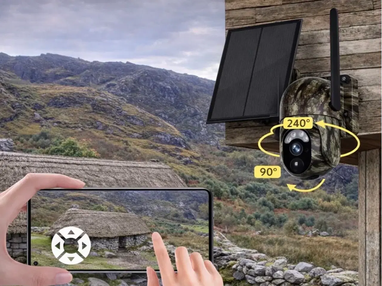 Billede 3 - Ny PANORAMA LIVE 4G VILDTKAMERA MED SOLCELLE & MOB