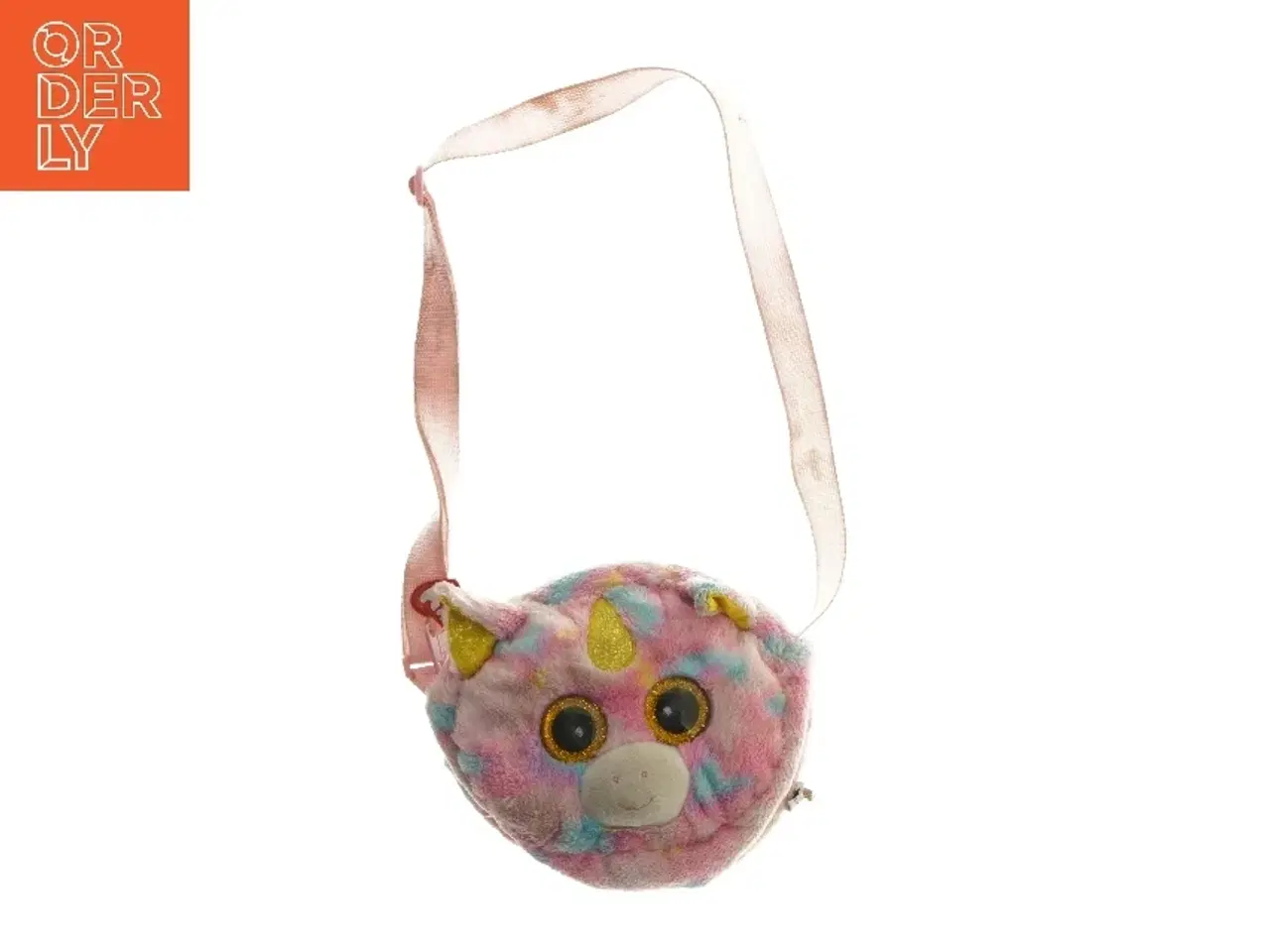 Billede 1 - Plys taske med enhjørning design fra Ty (str. 18x20 cm)