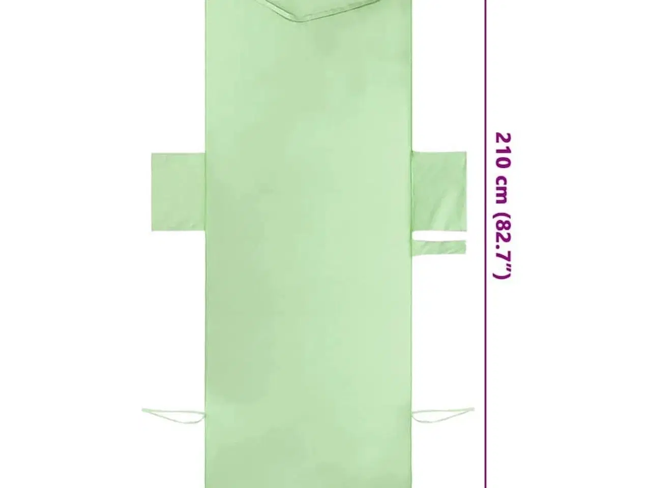 Billede 10 - Liggestols håndklæder 2 stk Grøn 210 x 75 cm