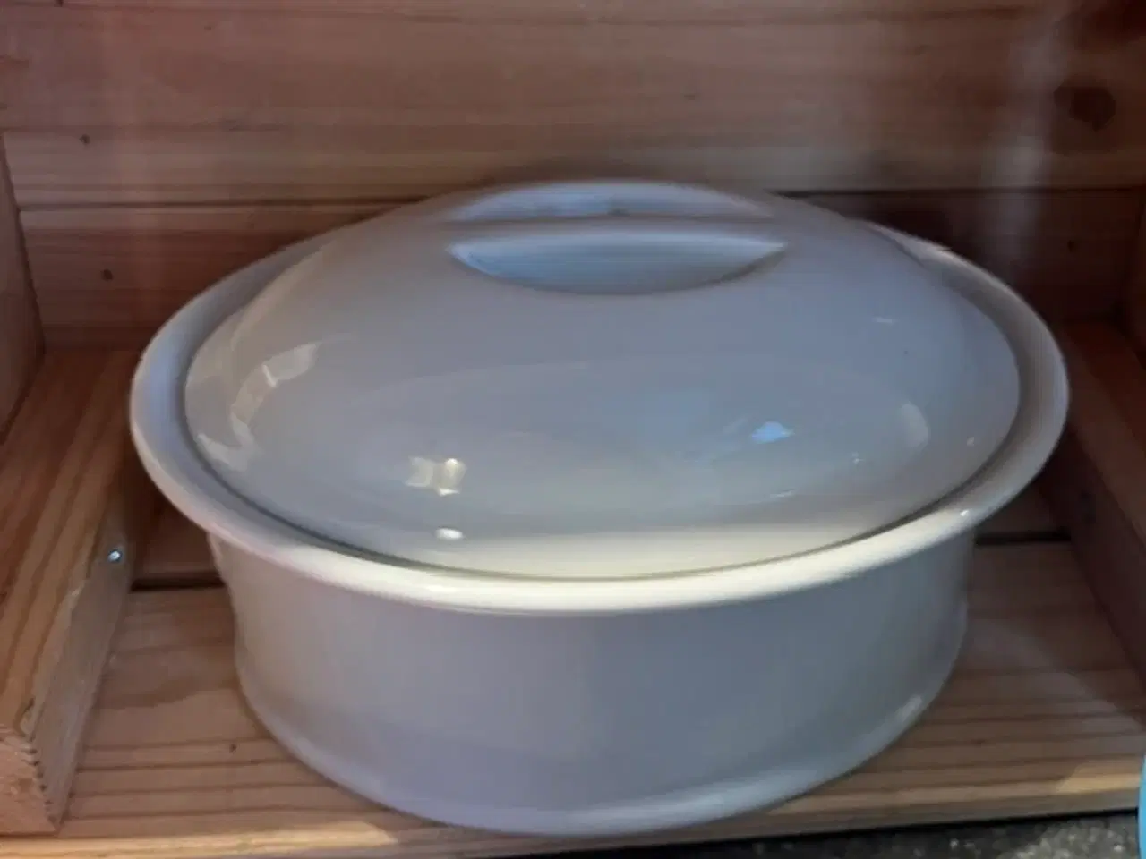 Billede 1 - Pillivuyt Patéform nr. 8 med låg – Fransk Porcelæn