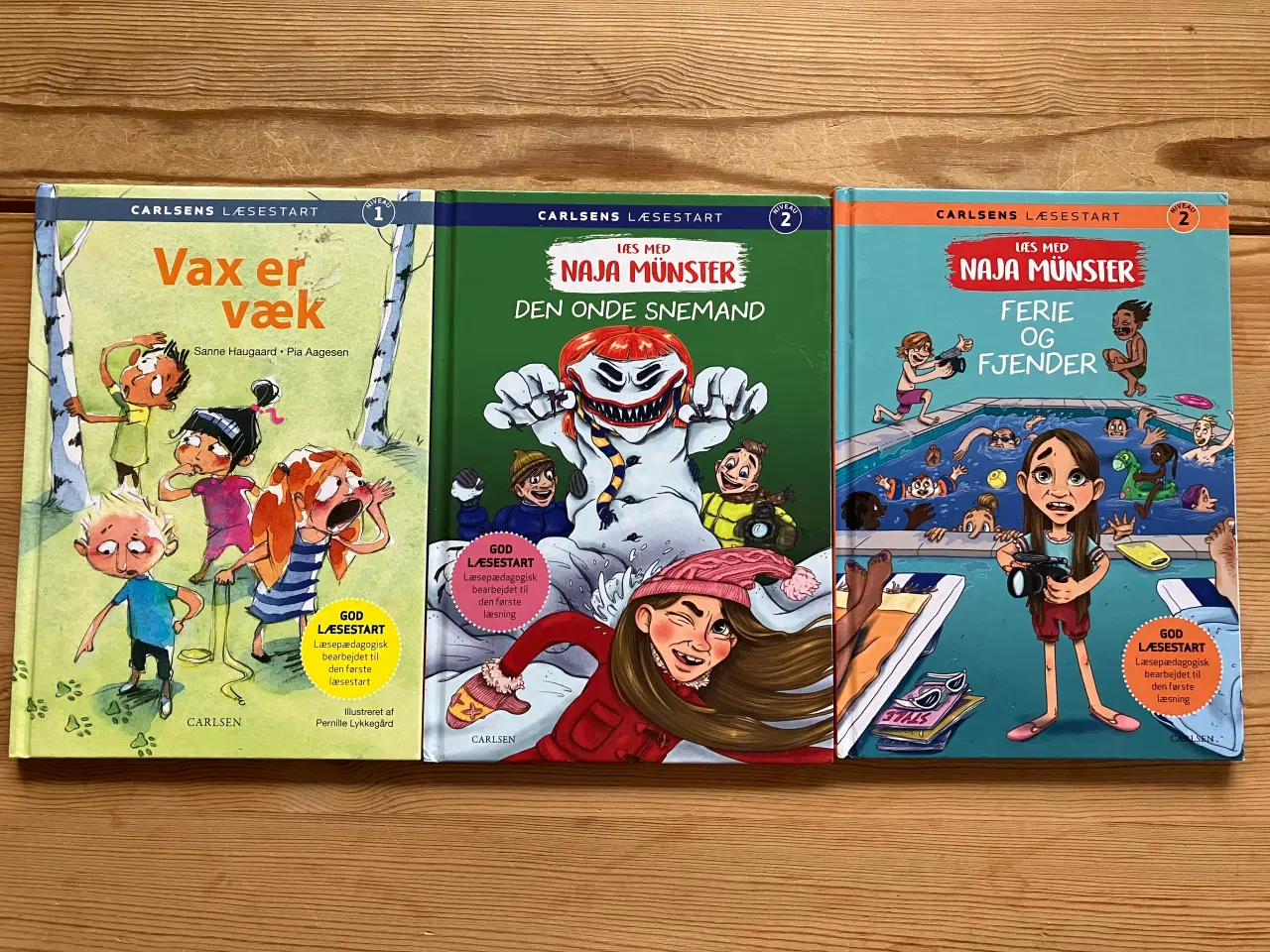 Billede 1 - Carlsens læsestart, niveau 1 + niveau 2, tre bøger