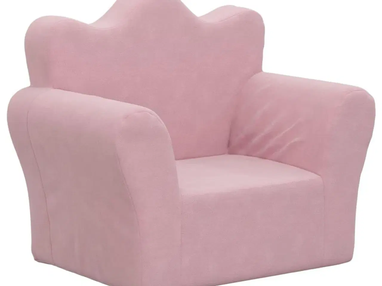 Billede 2 - Lænestol til børn blødt plys lyserød