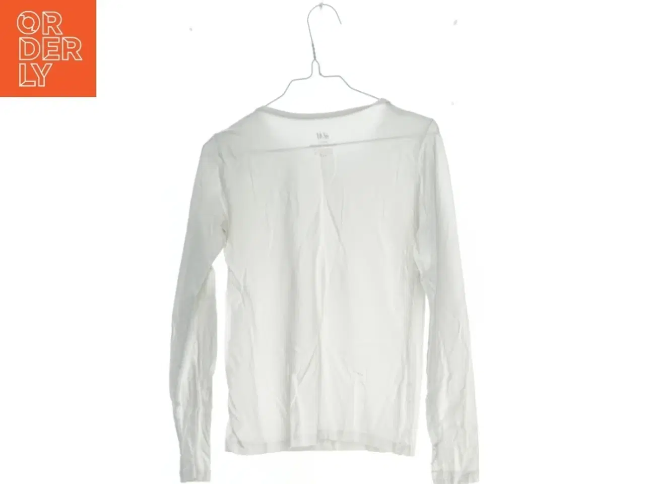 Billede 2 - Hvid langærmet bluse fra H&M (str. 140)