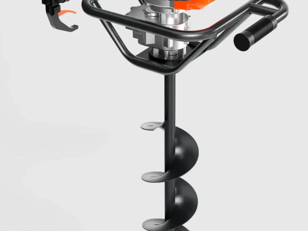 Billede 1 - Pælebor med benzinmotor, boredybde 80 cm, brugt få